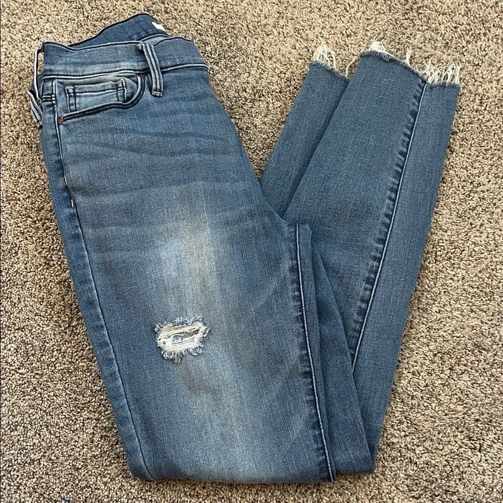 Pacsun high rise jegging frayed ends size 25